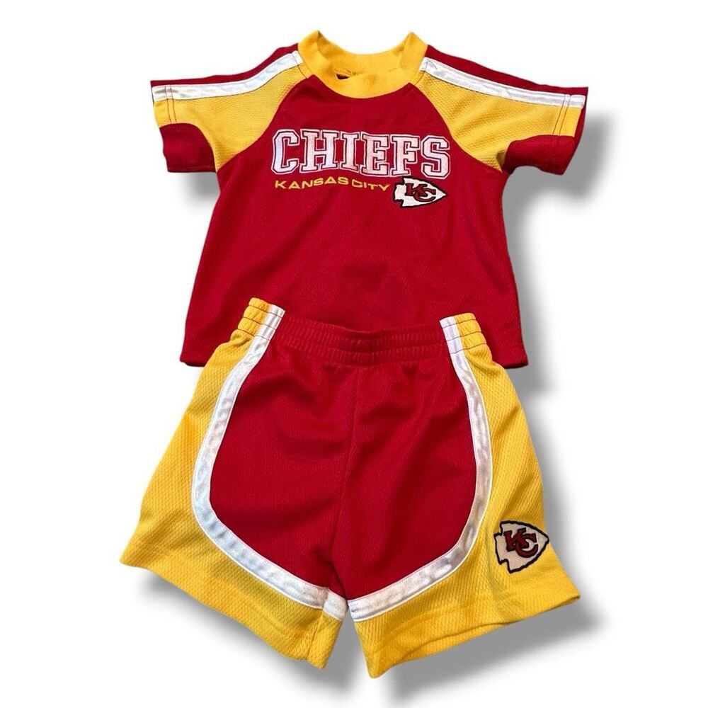 Reebok Kansas City Chiefs NFL 2 Piece Shirt Shorts Set Toddler 3T